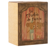Load image into Gallery viewer, Ballet Mice In Dance Studio, Little Sister and Brother
