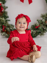 Load image into Gallery viewer, Merry ‘n Bright Red Velvet Dress
