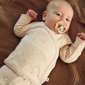 Stars Rib Cardigan With Cross Closure - Nightingale