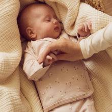 Load image into Gallery viewer, Stars Rib Cardigan With Cross Closure - Nightingale
