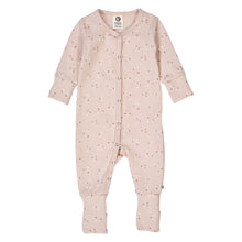 Load image into Gallery viewer, Stars Rib Bodysuit With Feet - Nightingale

