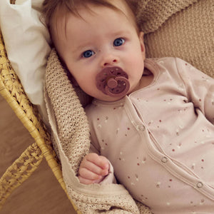 Stars Rib Bodysuit With Feet - Nightingale