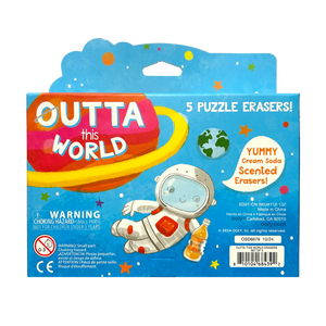Outta This World Scented Puzzle Eraser Set of 5