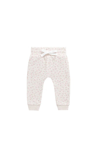 Organic Cotton Lilith Track Pant - Victoria Blush