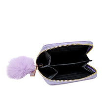 Load image into Gallery viewer, Shiny Heart Patch Wallet - Purple
