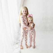 Load image into Gallery viewer, Print Long Sleeve PJ Set Baby Rose Pegasus
