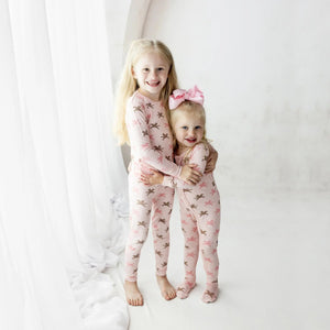 Print Long Sleeve PJ Set Baby Rose Pegasus