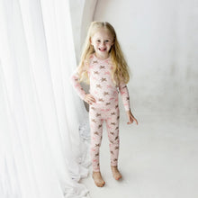 Load image into Gallery viewer, Print Long Sleeve PJ Set Baby Rose Pegasus
