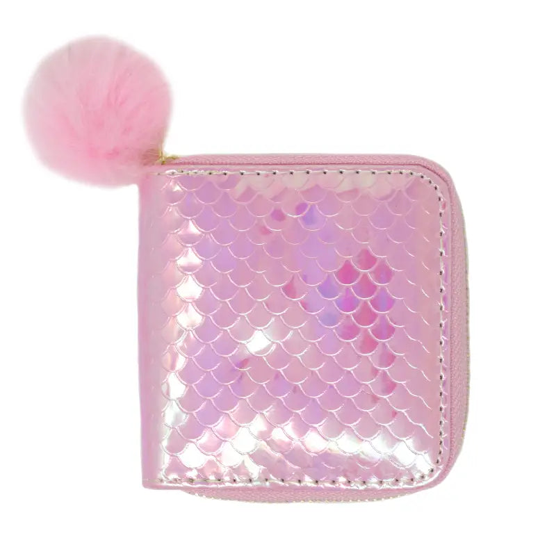 Mermaid Scale Wallet-Pink