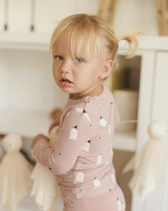 Bamboo Pajama Set - Pink Ghosts