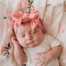 Load image into Gallery viewer, Shabby Dot Knot Soft Nylon Headband - Pink/Pink Dot
