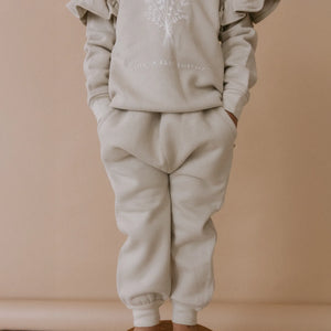 Organic Fleece Jogger Pants - Sage Green