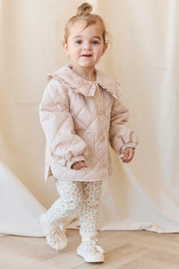 Organic Cotton Lilith Track Pant - Posy Garden Pink