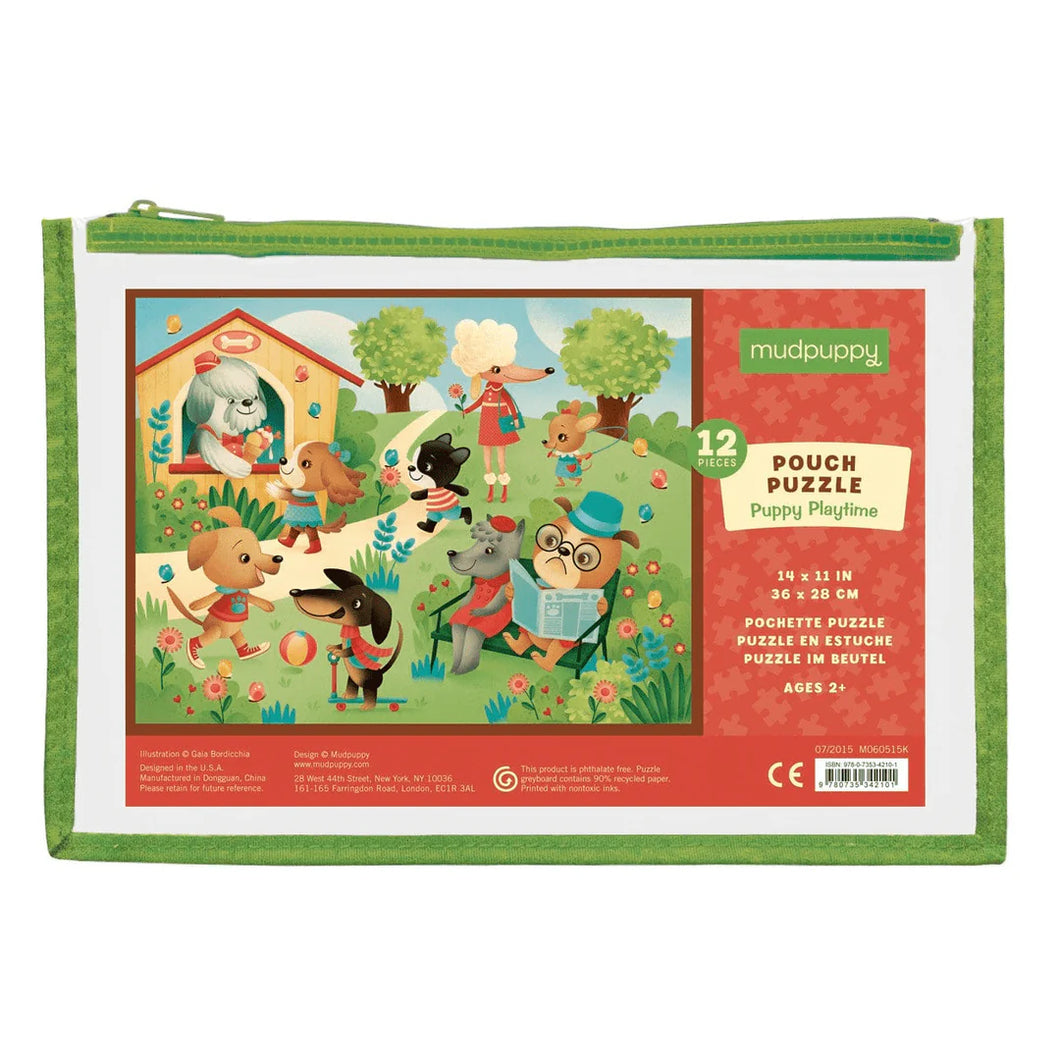 Puppy Playtime 12 Piece Pouch Puzzle