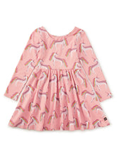 Load image into Gallery viewer, Printed Ballet Dress - Rainbow Unicorn
