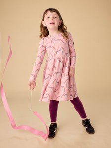 Printed Ballet Dress - Rainbow Unicorn