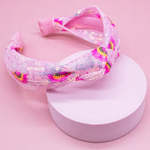 Load image into Gallery viewer, Sequin Knot Headband - Rainbow
