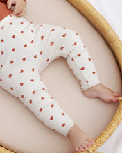 Load image into Gallery viewer, Ribbed Legging - Red Hearts
