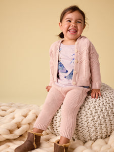 Creature Comfort Baby Cardigan - Rosada