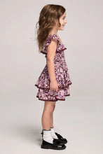 Load image into Gallery viewer, Ruffle Sleeve Mini Dress Sangria
