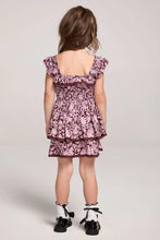 Load image into Gallery viewer, Ruffle Sleeve Mini Dress Sangria
