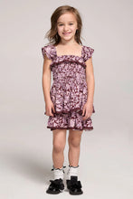 Load image into Gallery viewer, Ruffle Sleeve Mini Dress Sangria
