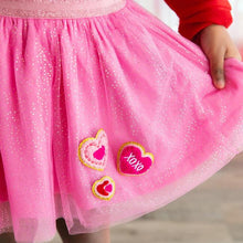 Load image into Gallery viewer, Heart Patch Valentine’s Day Tutu
