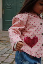 Load image into Gallery viewer, Nola Sequin Shirt Jacket - Berry Coeur
