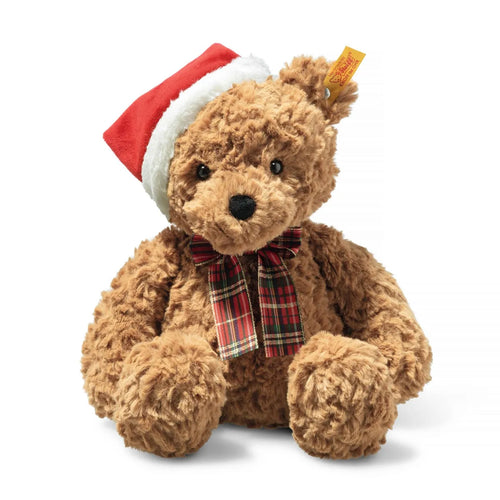 Jimmy Christmas Teddy Bear with Santa Hat and Bow