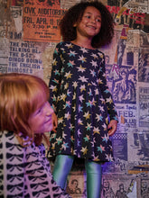 Load image into Gallery viewer, Printed Ballet Dress - Colorblock Metallic Stars
