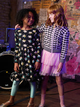Load image into Gallery viewer, Printed Ballet Dress - Colorblock Metallic Stars
