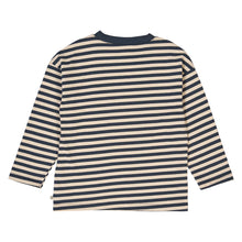 Load image into Gallery viewer, Stripe Top - Oak / Night Blue
