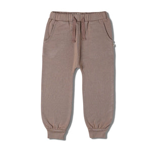 Organic Fleece Jogger Pants - Taupe