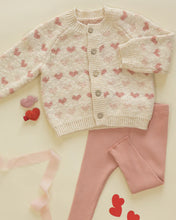 Load image into Gallery viewer, Knit Cardigan - Hearts

