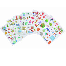 Load image into Gallery viewer, Box of 6 Coloring Books &amp; Assorted Stickers The Big Family - Moulin Roty
