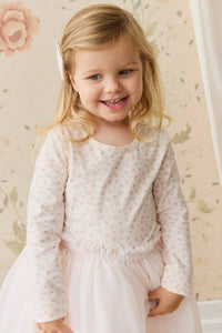 Organic Cotton Long Sleeve Top - Victoria Blush