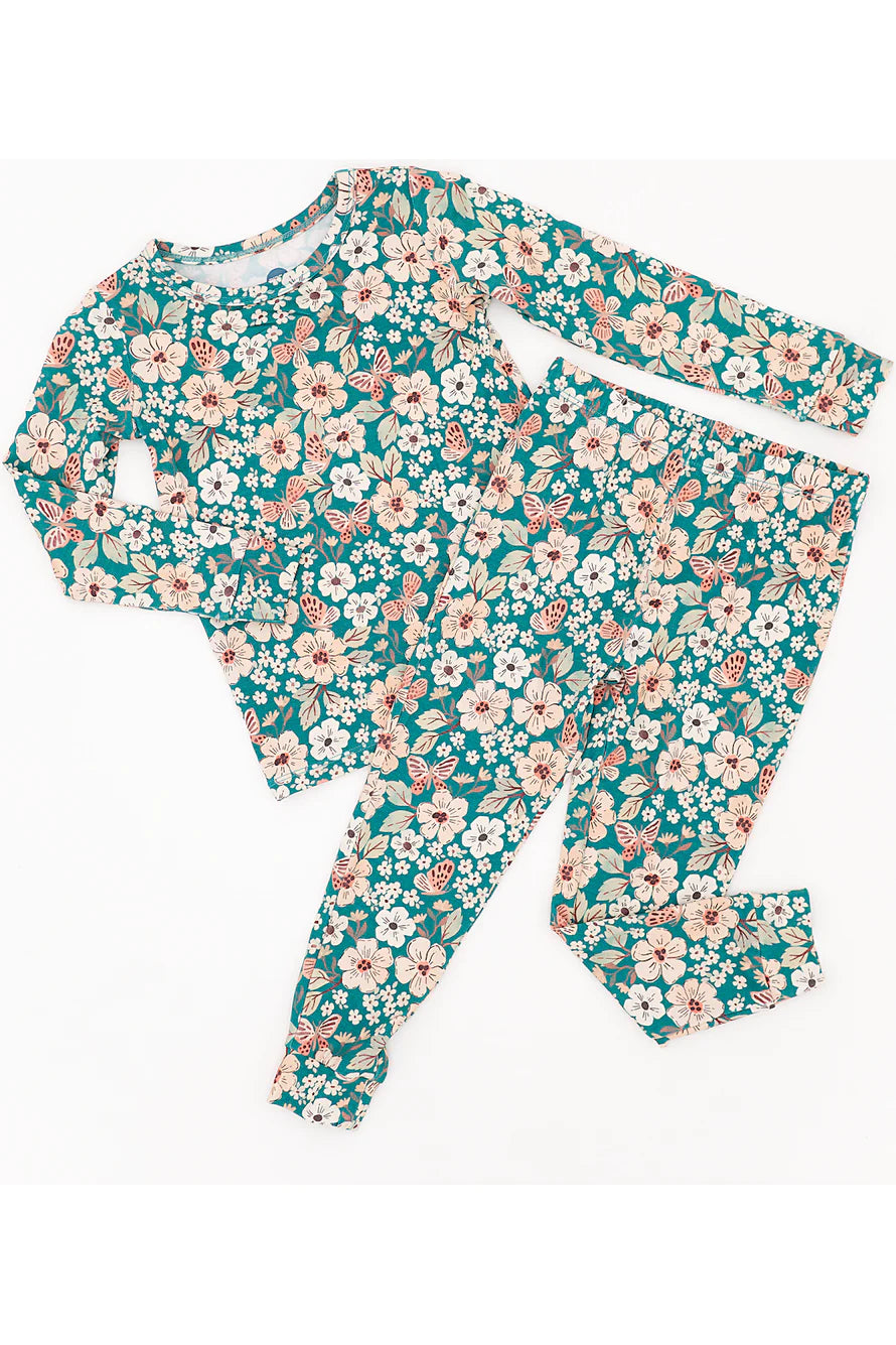 Kids Bamboo Pajamas - Juniper