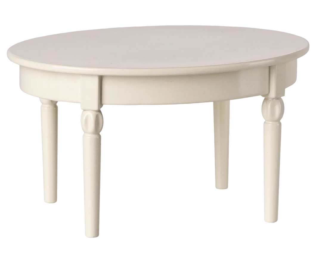 Vintage Dining Table, Mouse - Off White