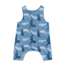 Load image into Gallery viewer, Muslin Sleeveless Coverall - Whale Tales
