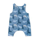 Load image into Gallery viewer, Muslin Sleeveless Coverall - Whale Tales
