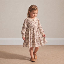 Load image into Gallery viewer, Organic Collar Tiered Dress - Wildrose
