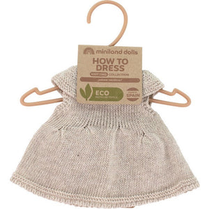 Knitted Doll Outfit - Dress & Headband