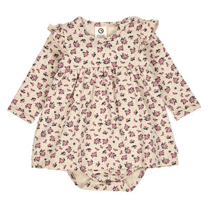 Zinna Floral Bodysuit Dress - Oak/Nostalgia Rose