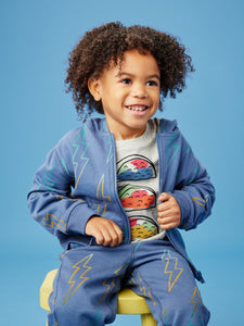 Going Places Hoodie Ombré Lightening Bolt