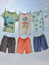 Load image into Gallery viewer, Printed Pocket Tee Mountain Bikes
