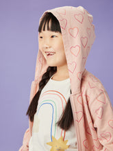 Load image into Gallery viewer, Going Places Hoodie Ombré Pink Hearts
