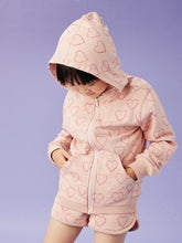 Load image into Gallery viewer, Going Places Hoodie Ombré Pink Hearts
