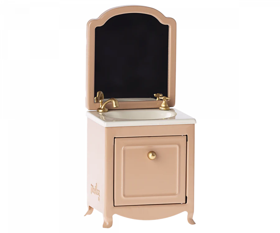 Sink Dresser W/ Mirror, Mouse Dark Powder