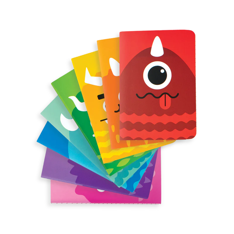 Mini Pocket Pal Journals: Monsters - Set Of 8