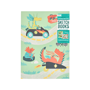 Doodle Pad Duo Sketchbook - Dragon Racetrack Set of 2
